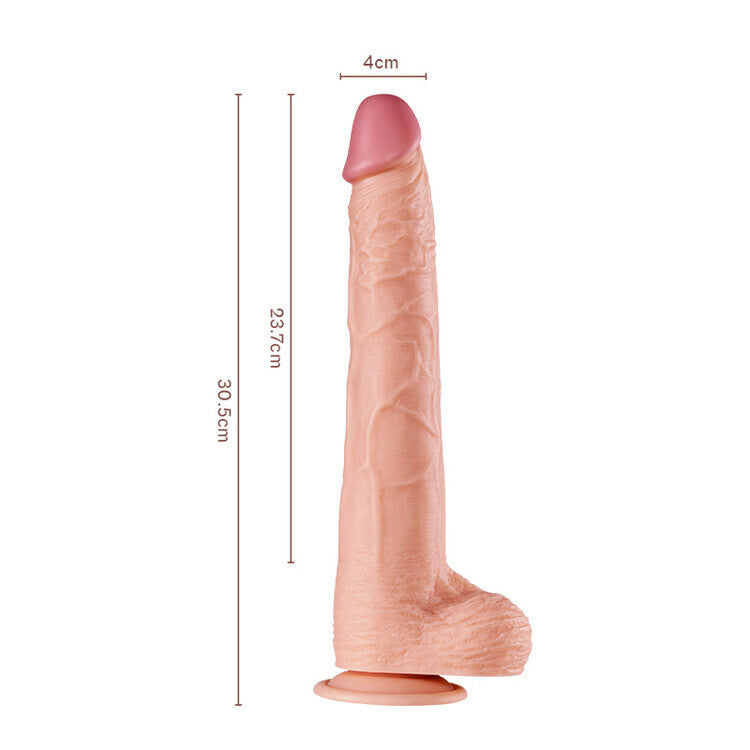 Bart Extra Lange Dildo Vlees 30,5 cm 