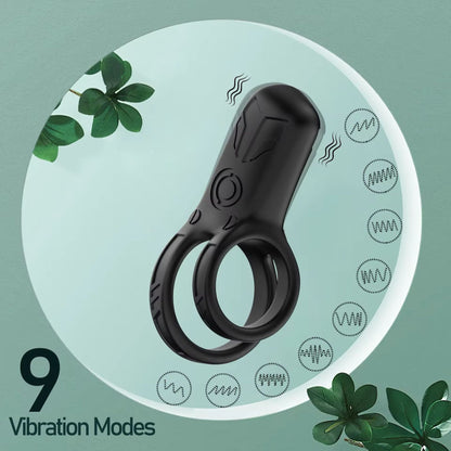 Penisring Vibrator Penis Trainer mit 9 Vielfältige Vibrationsmodi und APP-Steuerung