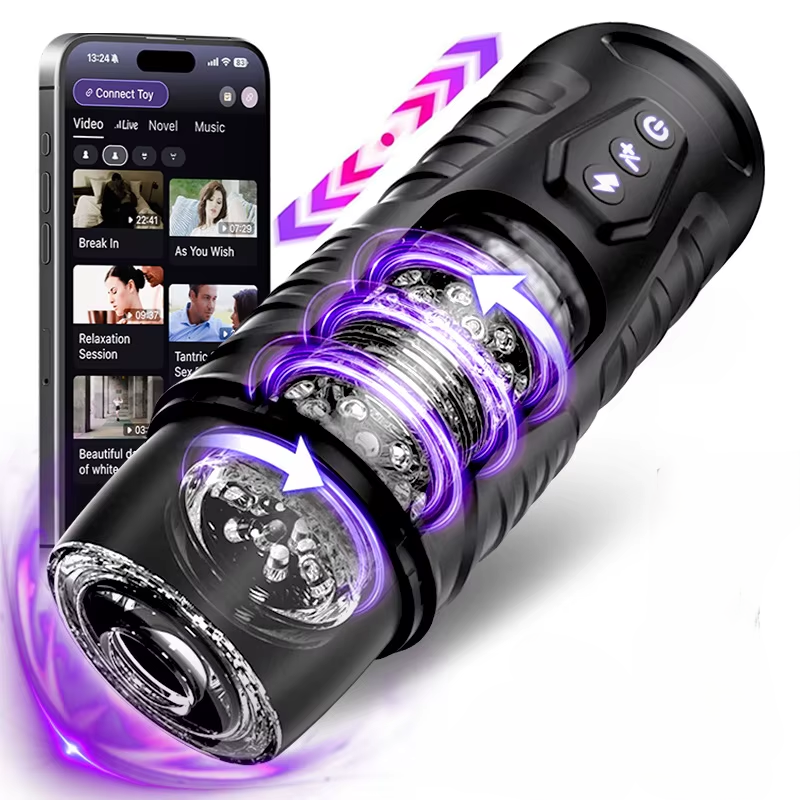 Automatischer Masturbator Stroker Blowjob Machine mit 7 Stoß 7 Rotations & 7 Streichfunktionen