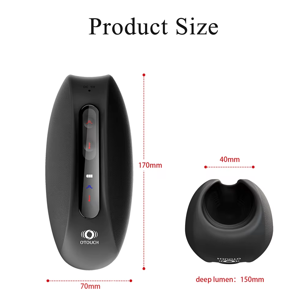 OTOUCH Glans Trainer Masturbatoren mit 6 Vibrationsmustern & Schlagmustern