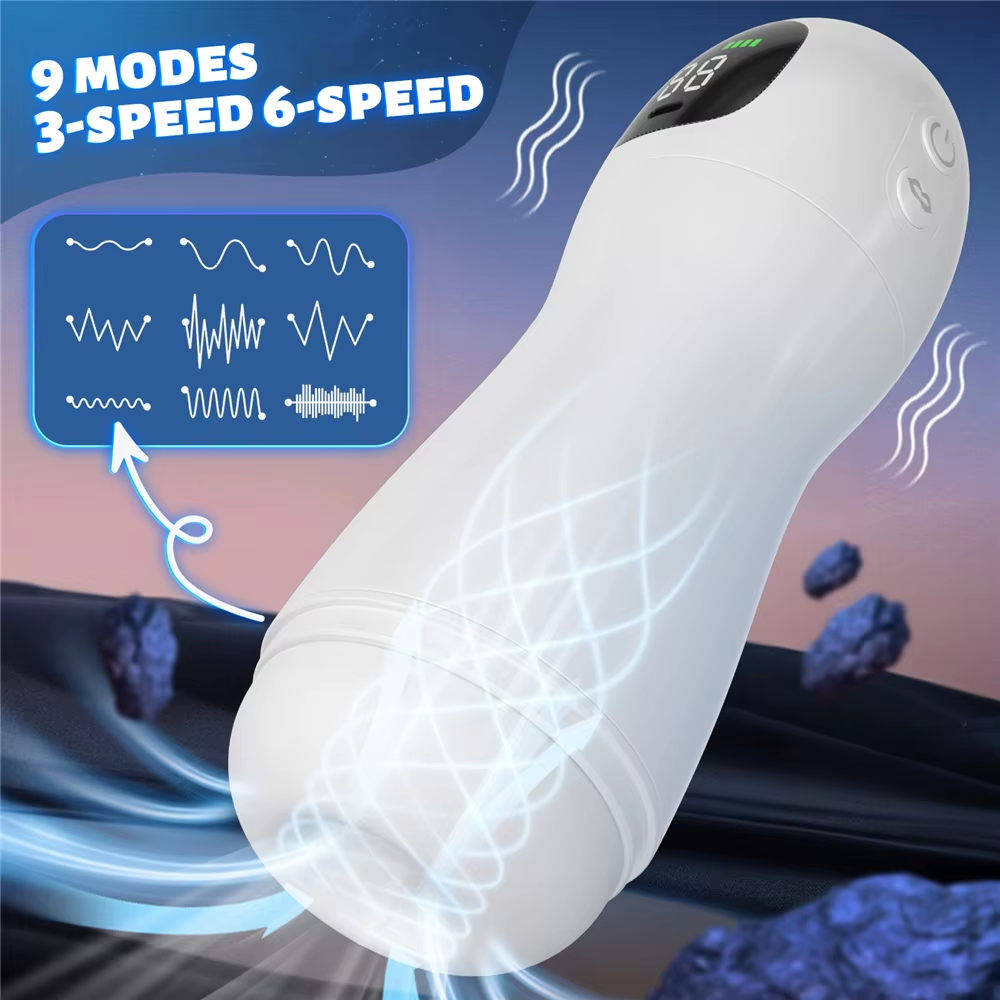 Automatischer Masturbatoren Stroker Blowjob Simulator mit 10 Vibrationen