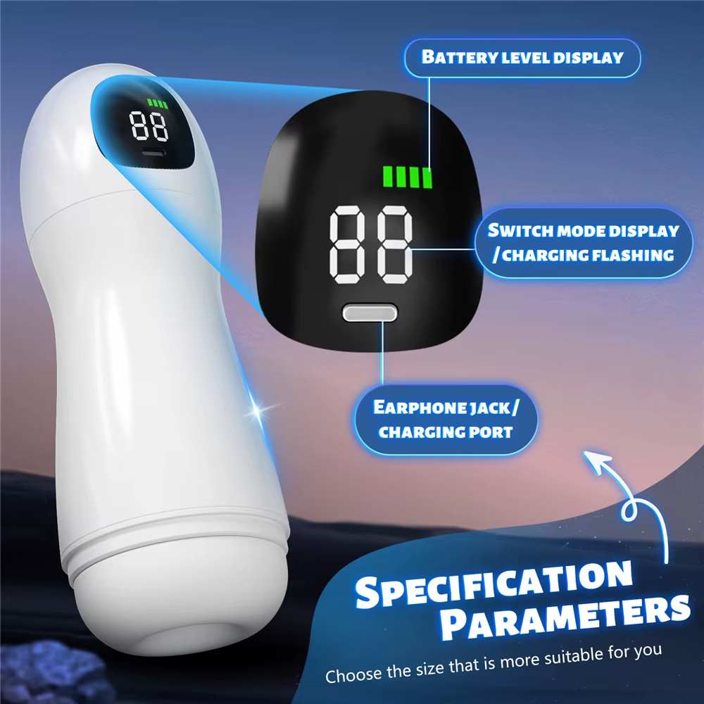 Automatischer Masturbatoren Stroker Blowjob Simulator mit 10 Vibrationen