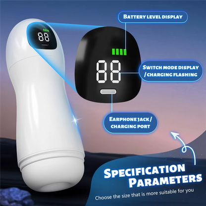 Automatischer Masturbatoren Stroker Blowjob Simulator mit 10 Vibrationen