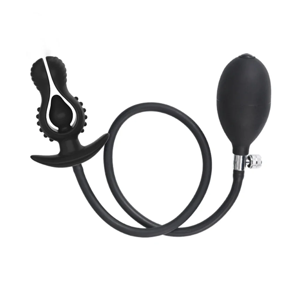 Aufblasbar Analvibrator Blumen Buttplug Prostata Stimulator