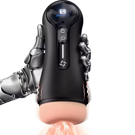 Automatischer Masturbator Penis Stroker Sexmaschine mit 4 Saug und 9 Vibrationsmodi