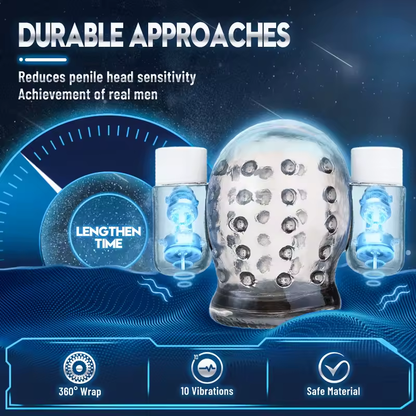 Eicheltrainer Stimulator Vibrator Massage Masturbatoren mit 10 Vibrationsmodi