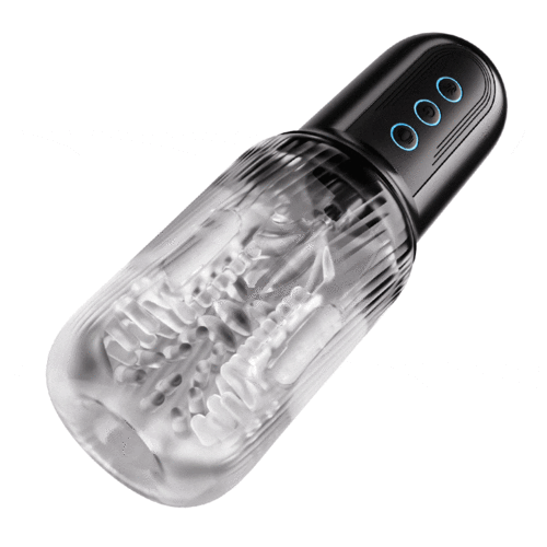 Automatische Penistrainer Mastubator Stroker Blowjob mit 10 Vibrationsmodi & 5 Saugen