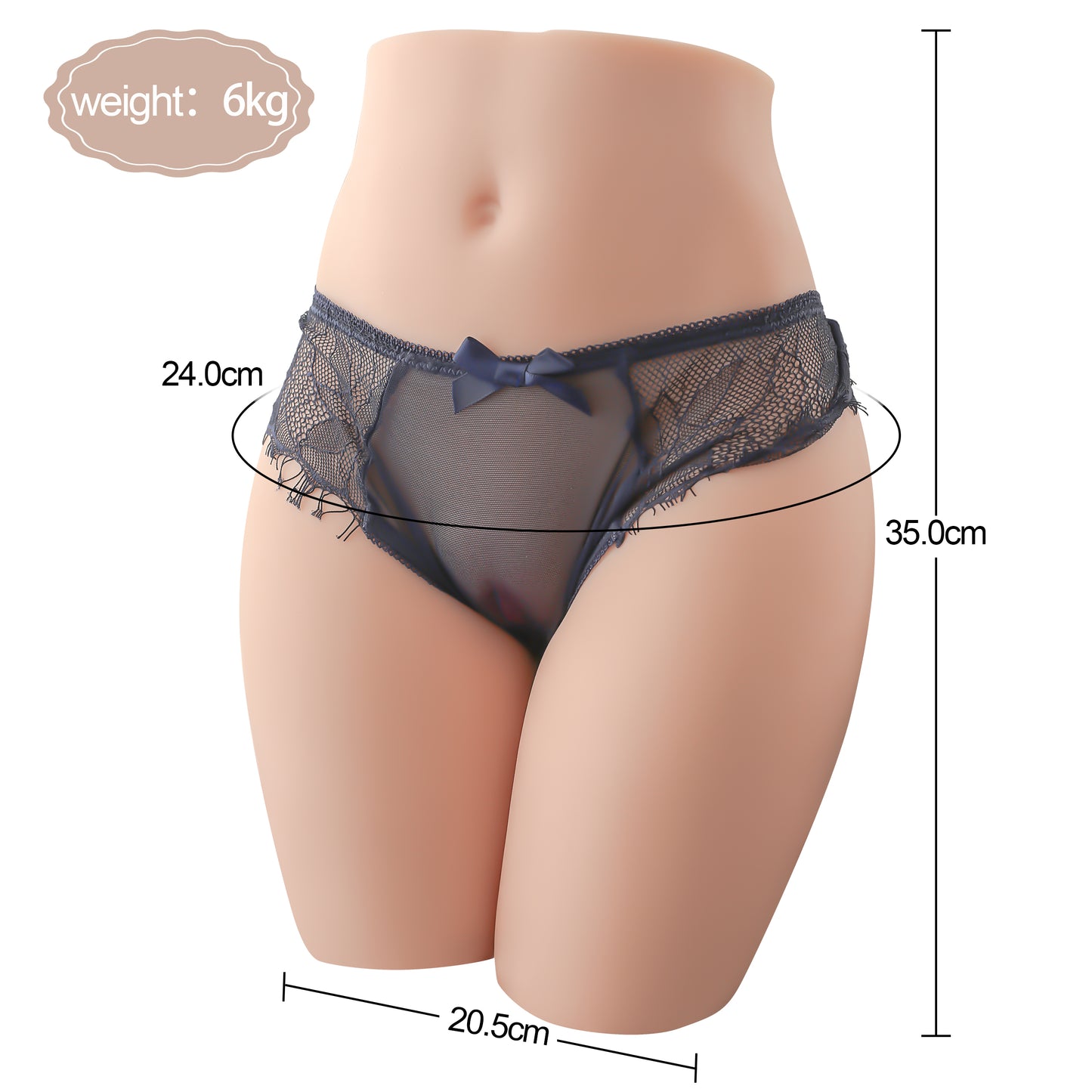 Anbebe Bein Masturbator aus TPR 6.8kg realistisches Hautgefühl