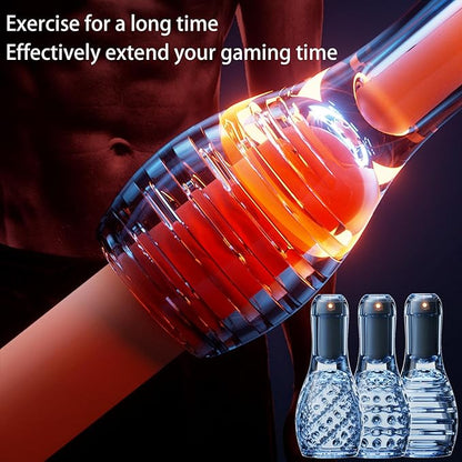 3 IN 1 Elektrische Masturbatoren Penistrainer Eichel Vibrator mit 10 Vibrationsmodi