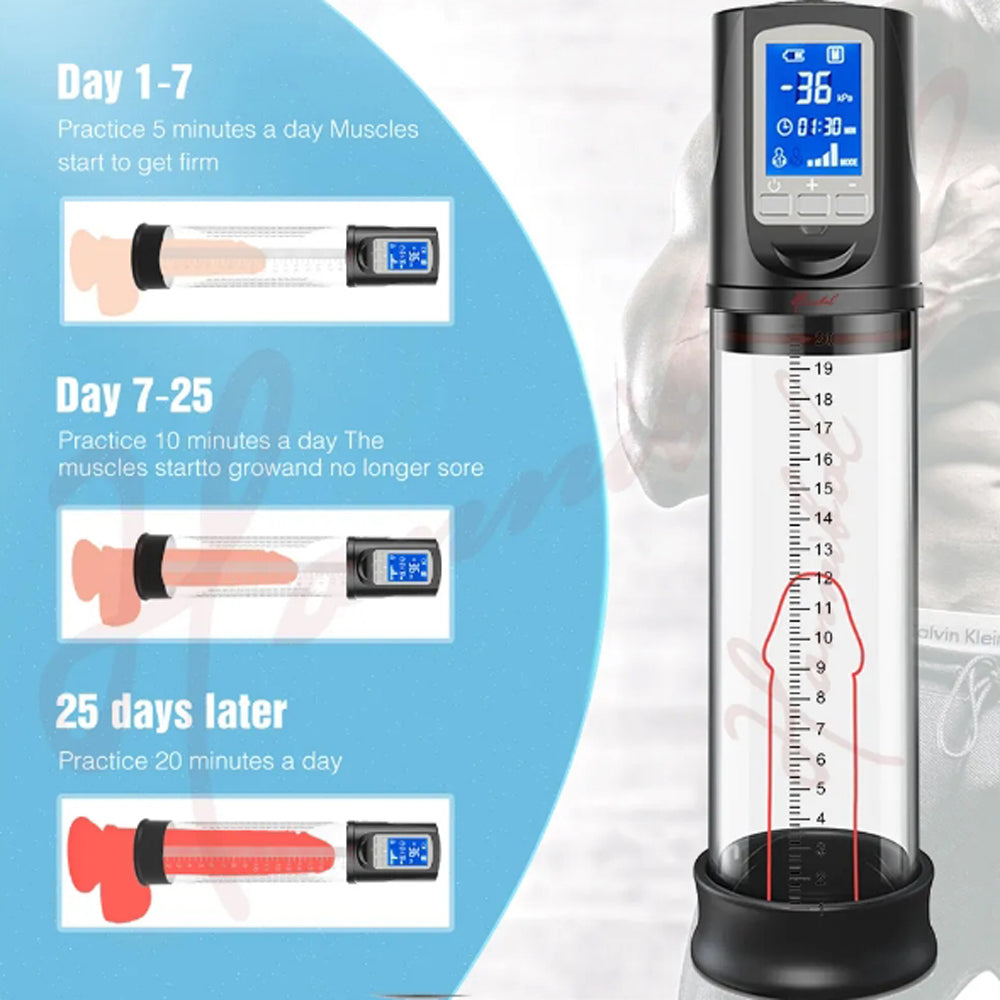 LED-display Elektrische penispomp met 4 zuigmodi