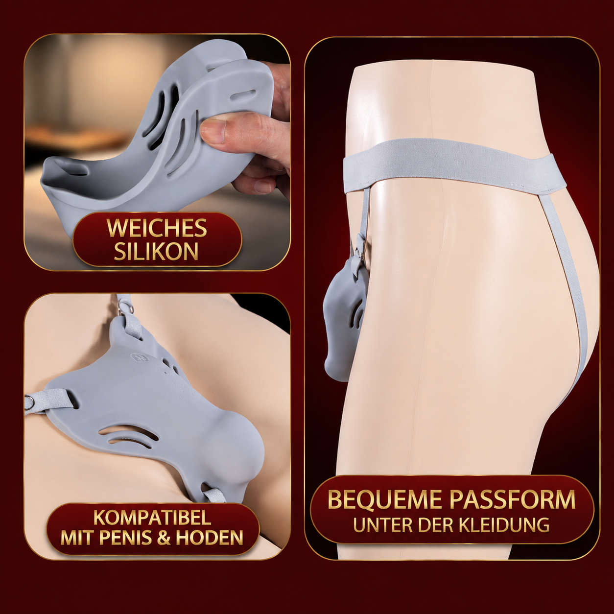 3 IN 1 Intelligente Penistrainer Vibrator Masturbator mit 9 Kraftvolle Vibrationsmodi