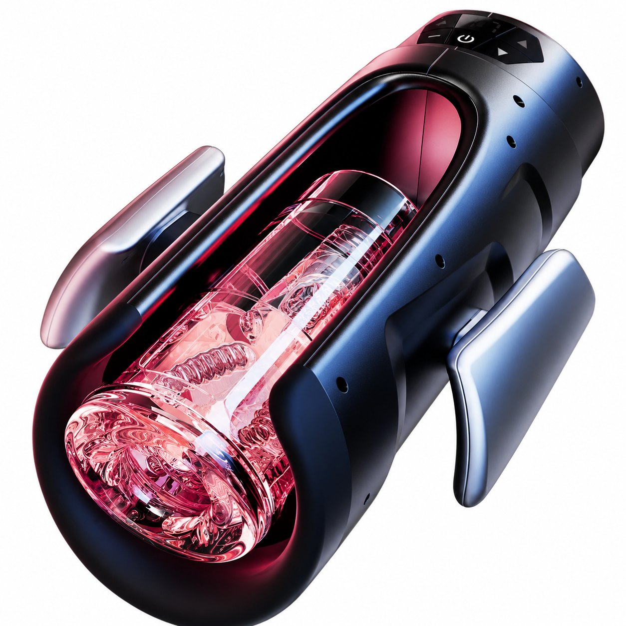 Doppelgriff  Elektrischer Masturbator Penis Vibrator Trainer mit 7 Teleskopfunktion