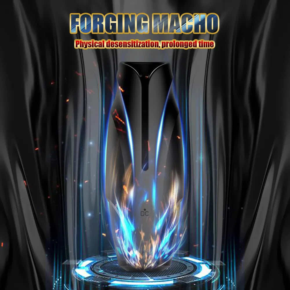 3 IN 1 Elektrische Masturbatoren Penistrainer Stroker Blowjob mit 10 Vibrationsmodi