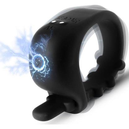 Einstellbarer E-stim Cock Ring Penistrainer mit 5 Elektroschockmodi