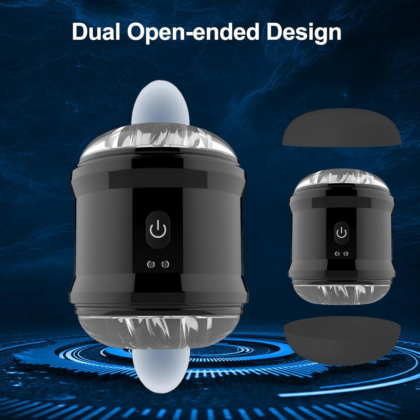 Offener Elektrischer Penistrainer Glans Stimulator Masturbatoren mit 10 Vibrationsmodi