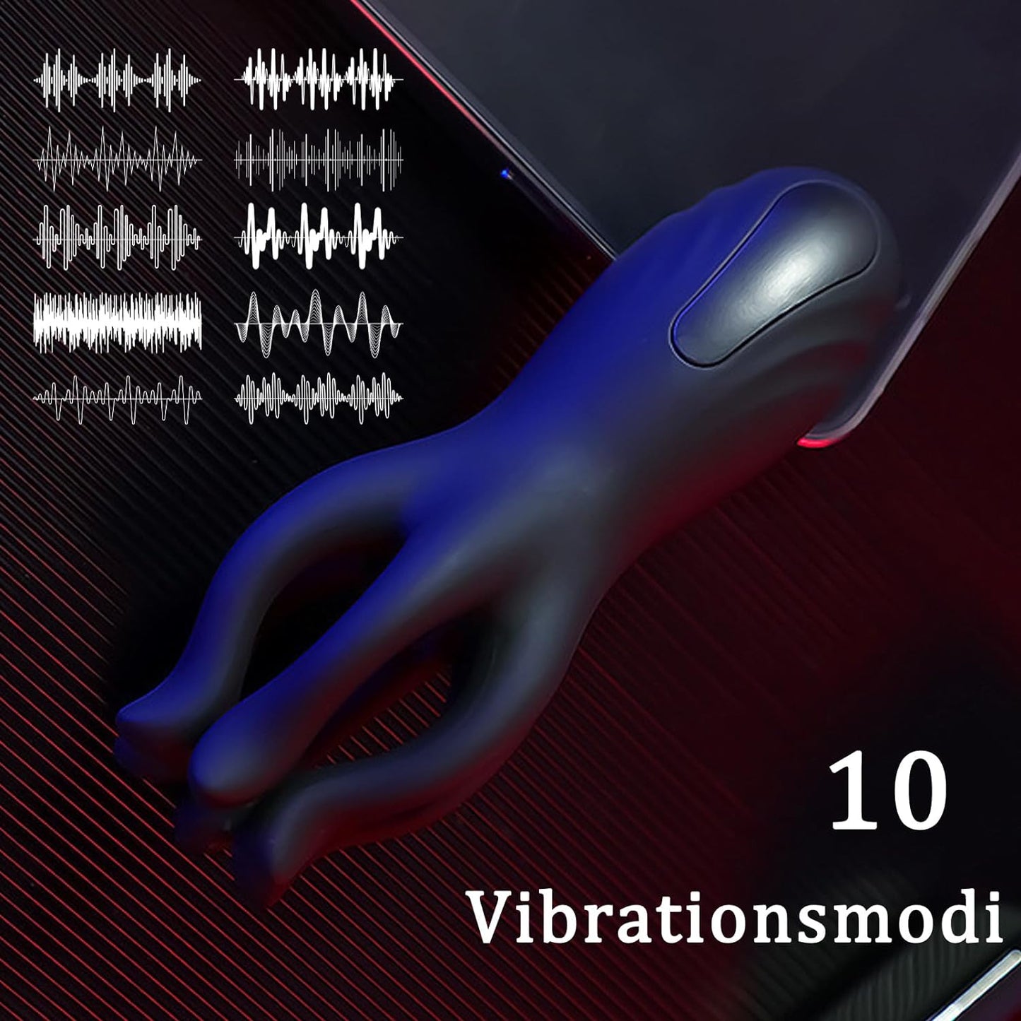 2 in 1 Masturbation und Trainingsgerät mir 10 Starke Vibrationsmodi