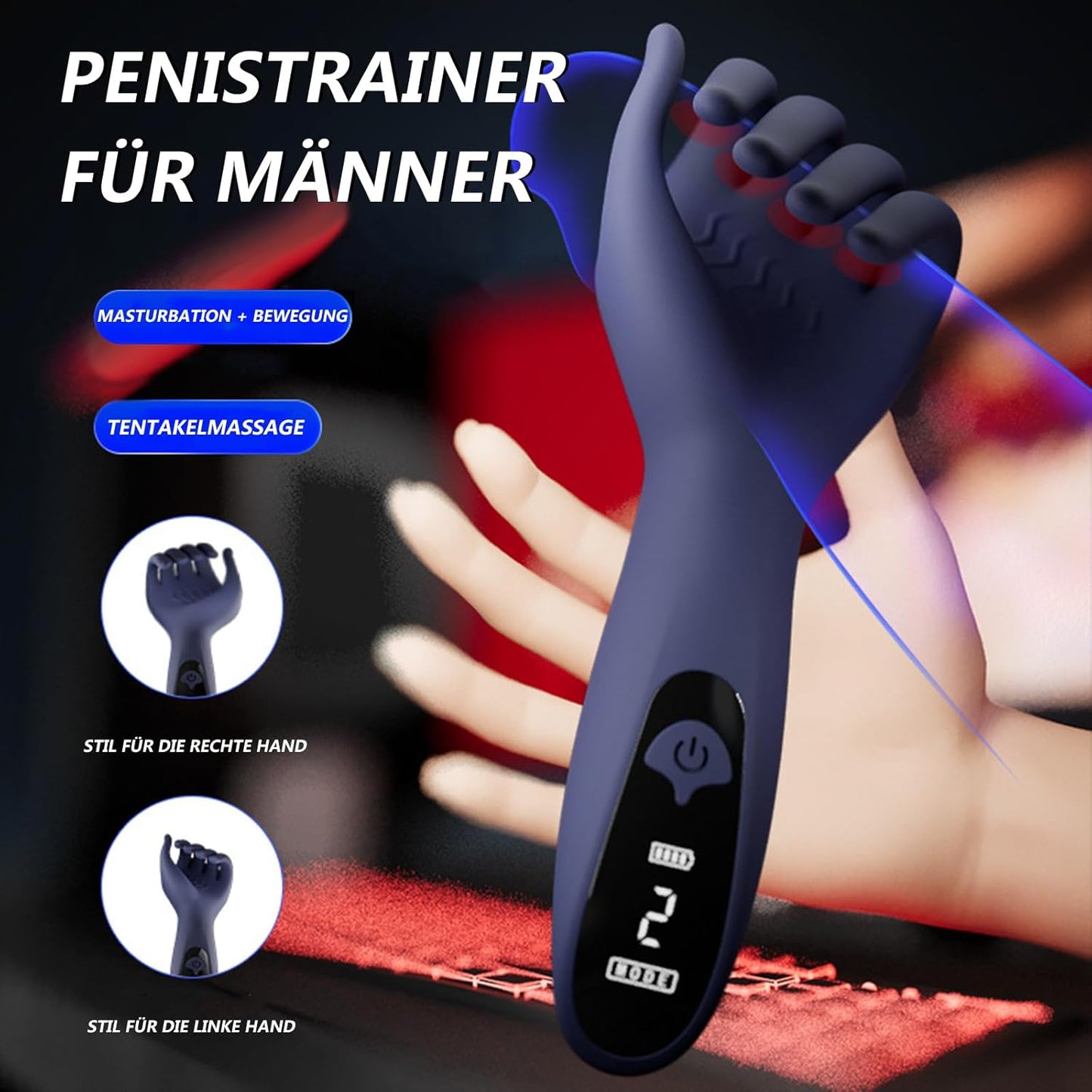 Eicheltrainer Penismassagegerät Penistrainer Masturbieren mit 10 Geschwindigkeiten