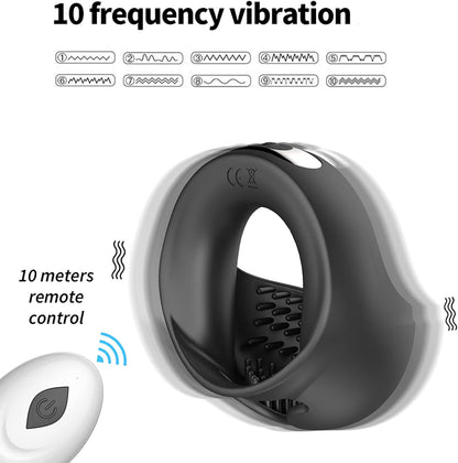 Vibrierender Penisring Penistrainer Massagegerät mit 10 Vibrationsmodi