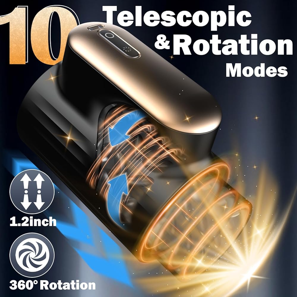 Automatischer Masturbatoren Blowjob Stroker Penis Trainer mit 10 Schub und Drehmodi