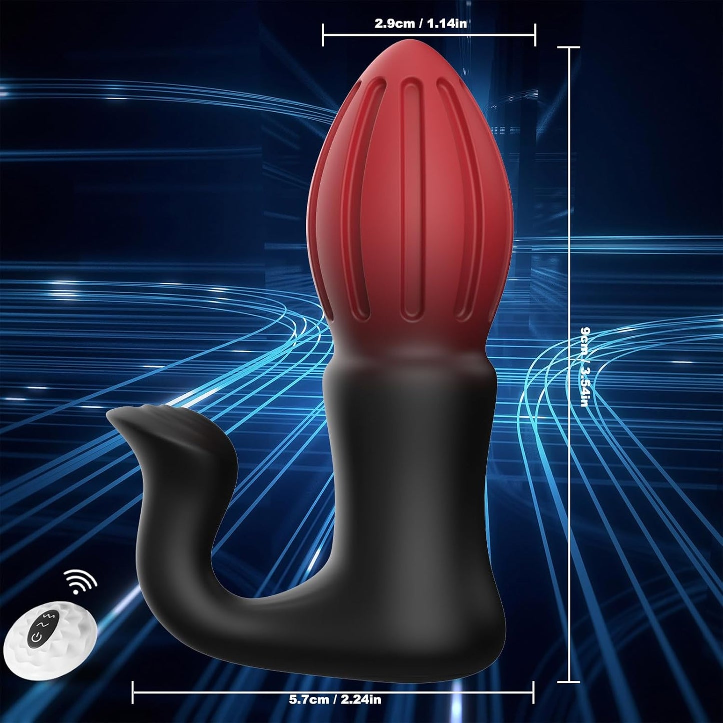 3 in 1 Analspielzeug Prostata Stimulation Analvibrator Analplug mit 10 Vibrationen