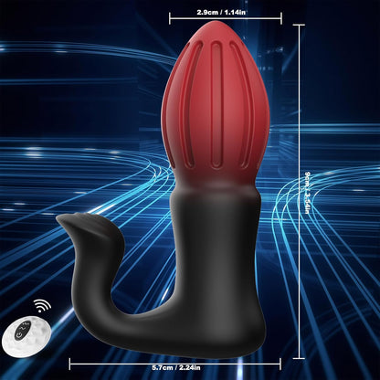 3 in 1 Analspielzeug Prostata Stimulation Analvibrator Analplug mit 10 Vibrationen