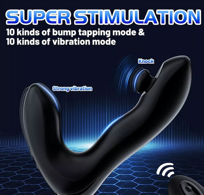 Elektrisch Prostata Massagegerät Butt Plug Anal Vibrator mit 10 Vibrationmodi