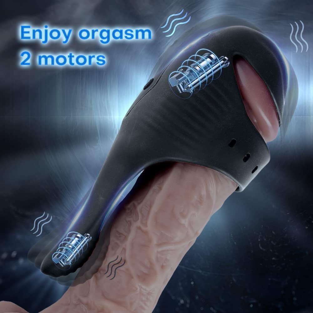 Freihändiger Penis Vibrator Eicheltrainer Stimulator Masturbator mit 10 Vibrationsmodi