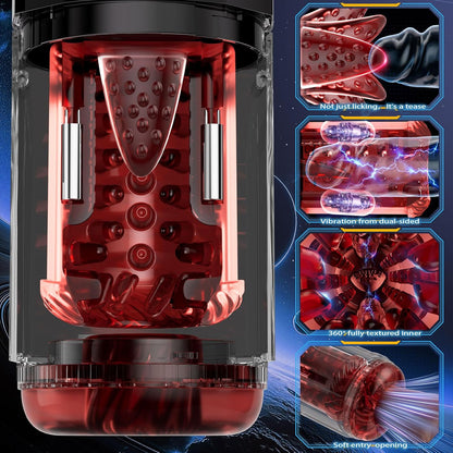Automatischer KI-Masturbator Stroker Blowjob Sexmachine mit 12 Stoßmodi und 360° Rotation