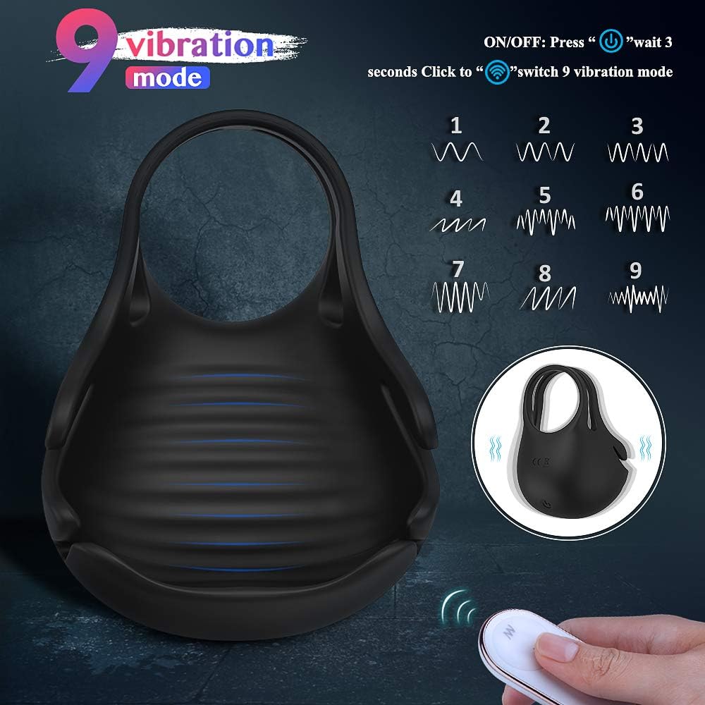 Penistrainer Vibrator Cockring Eichel Massagegerät Masturbator mit 9 Vibrationsmodi