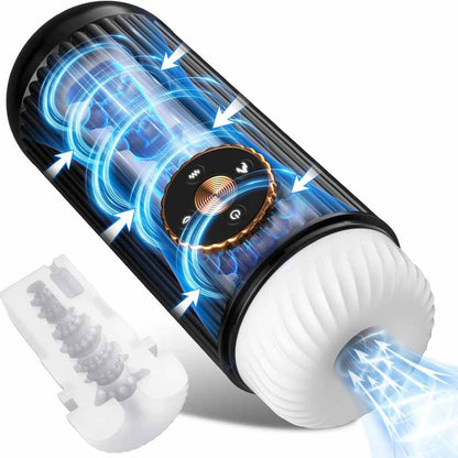Elektrischer Masturbator Masturbieren Stroker Blowjob mit 7 Teleskopfunktion & 3 Saugmodi