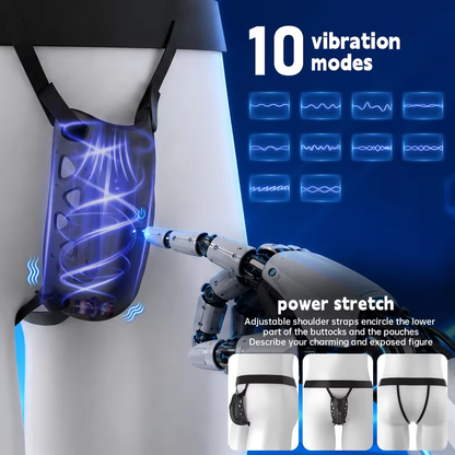 Hohler Tragbarer Penis Training Vibrator Keuschheitskäfig Masturbator