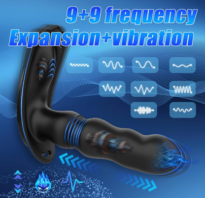 Prostata Stimulation Analvibratoren Dildo Vibratorensets mit  9 Stoßfunktion & 9 Vibrationmodi