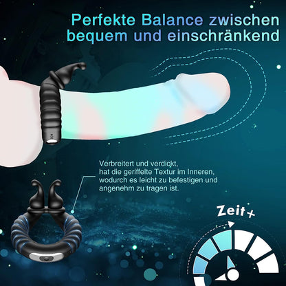 Penisring Vibrator Cockring Sexspielzeug mit 10 Vibrationsmodi