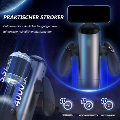 Automatischer Saugende Masturbatoren Penistrainer mit 10 Schub und Teleskopmodi