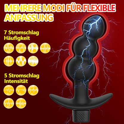 Elektro Shock Analplug Prostata Stimulator mit 7 Elektroschockmodi & 5 Intensitäten