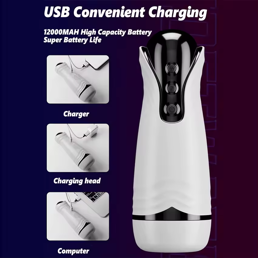 Intelligente Automatische Masturbator Blowjob Sexmaschine mit 9 Vibrationsmodi