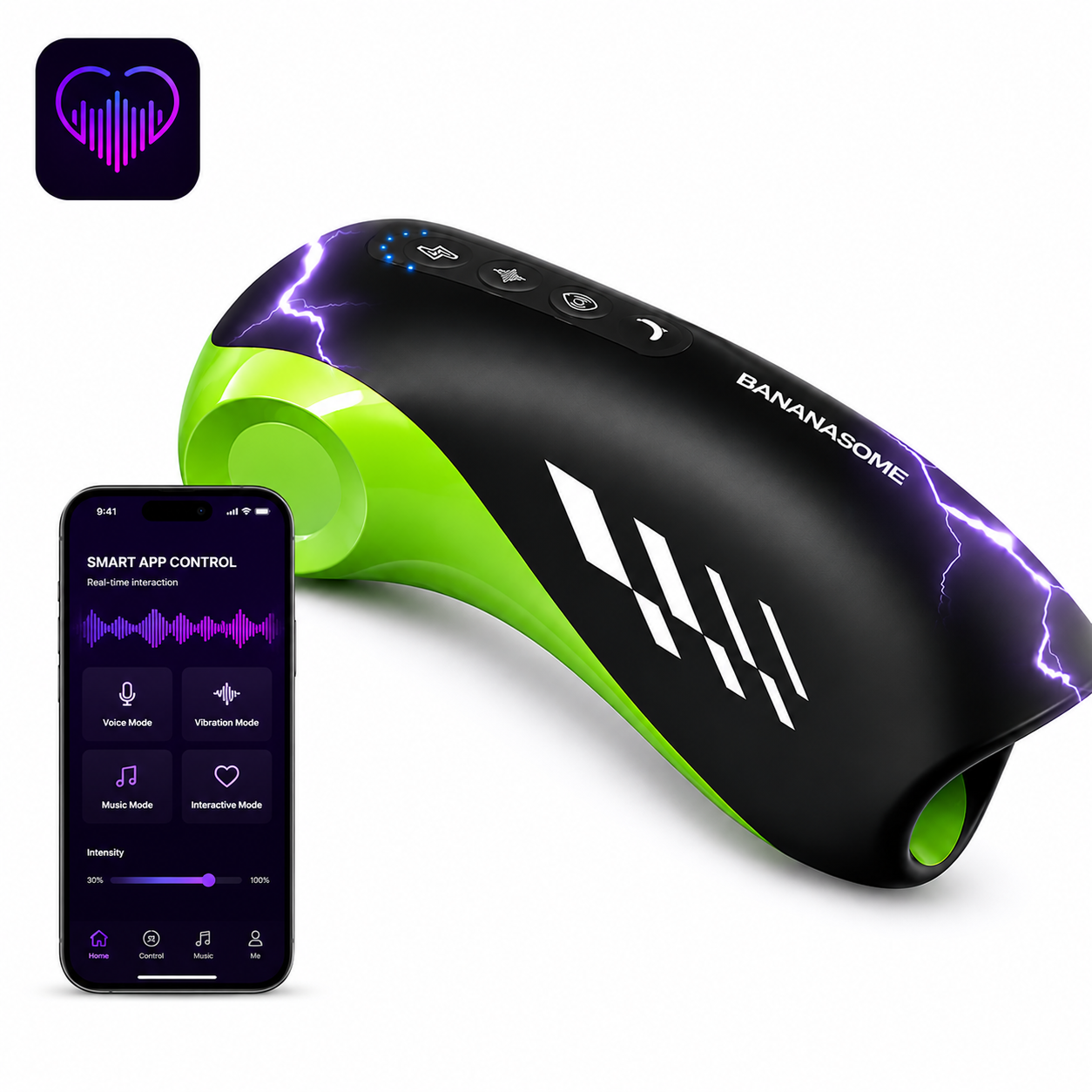 E-stim Penis Trainer Masturbator mit Vibration & Elektroschock & Heizung-Funktion