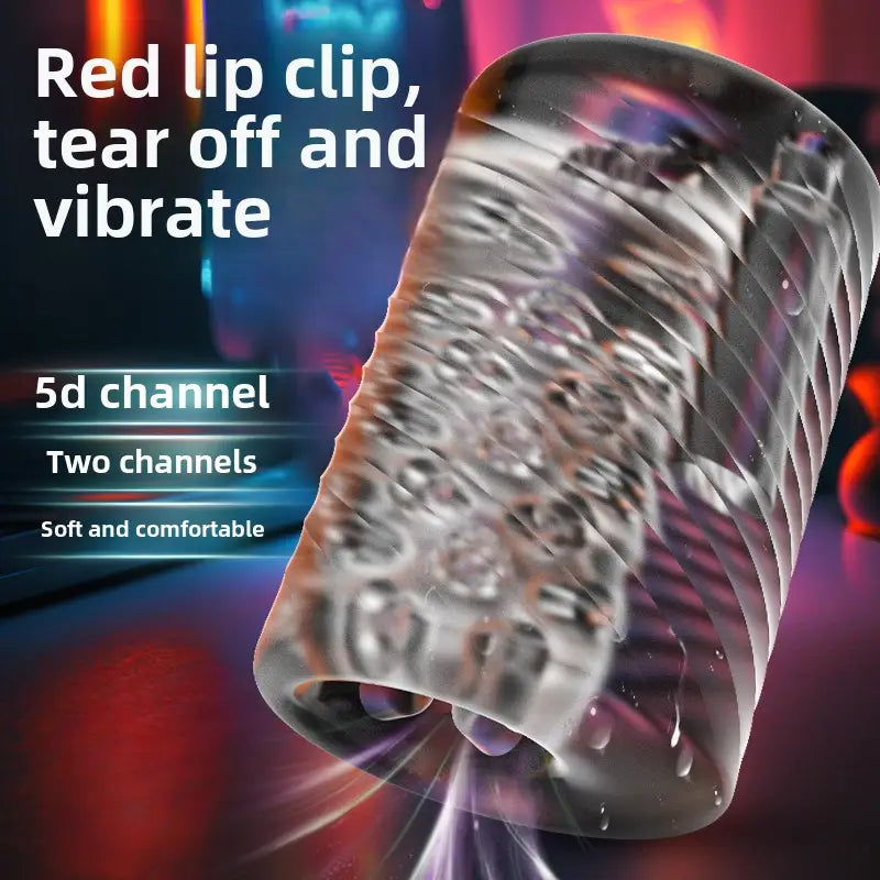 Automatischer Penistrainer Blowjob Masturbator Taschenmuschi mit 10 Vibrationen