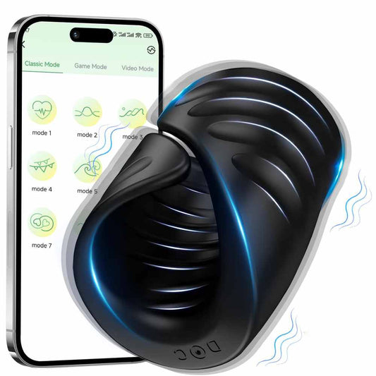 2-in-1 elektrische masturbator, penistrainer-vibrator met 9 vibratiemodi 