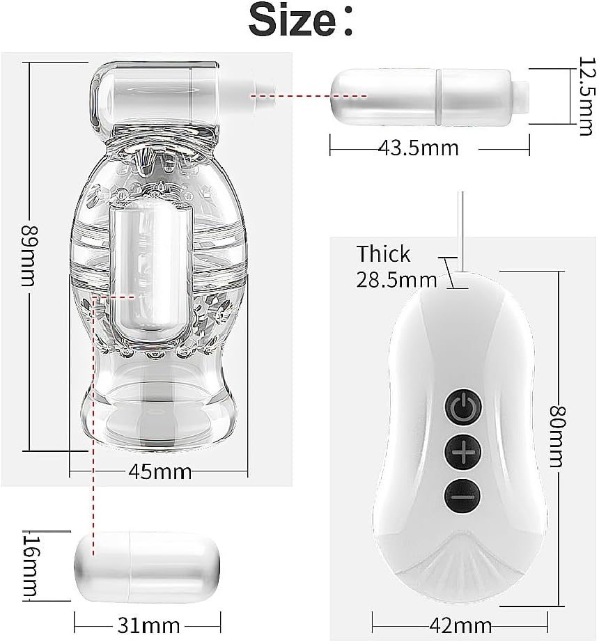 Elektrischer Penistrainer Massagegerät Eichelvibrator Masturbator mit 11 Vibrationsmodi