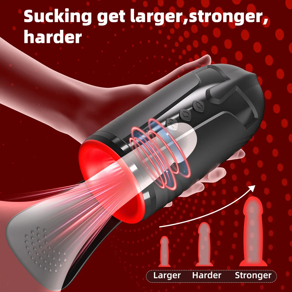 360° Spin Eicheltrainer Penisvibrator Masturbator mit 10 Saug und Vibrationsmodi