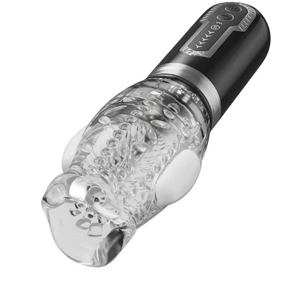 Automatischer Penistrainer Stroker Masturbator mit 5 Stoß & Rotationsmodi & 7 Vibrationsmodi