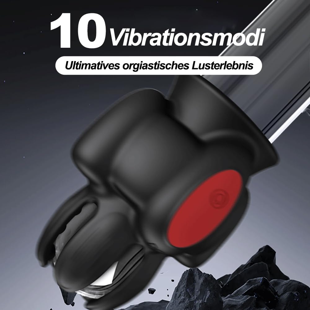 Elektrischer Masturbator Eichel Massage Vibrator Penis Stimulations mit 10 Vibrationsmodi