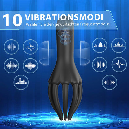 3 in 1 Penismassagegerät Eichel Stimulator Penistrainer Elektrischer Masturbator mit 10 Vibrationsmodi