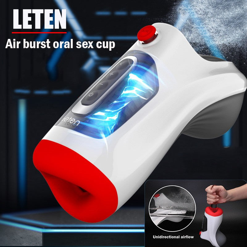 Leten Air Blast 3 + 7 Modi für Front Elektrischer Masturbator Cup Blowjob Maschine