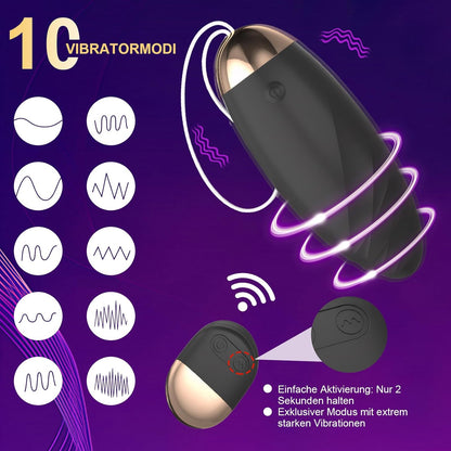 Liebeskugeln Bullet Vibratoren G-Punkt & Klitoris Stimulator mit 10 Starke Vibrationsmodi