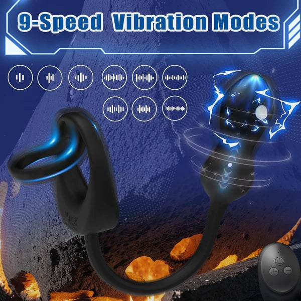 3 IN 1 Elektroshock Analvibrator Prostata Stimulation mit 10 Vibrations & 3 Elektroschockmodi