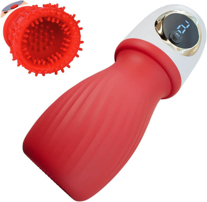 3 IN 1 Penistrainer Vibrator Massagegerät Eichel Stimulator mit 9 Vibrationsmodi