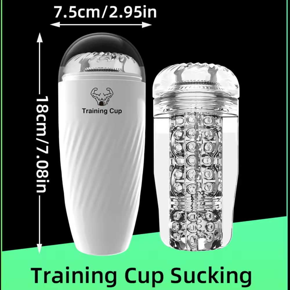 Realistische Manuelle Masturbator Blowjob mit Saug und Ejakulationskontrollfunktionen