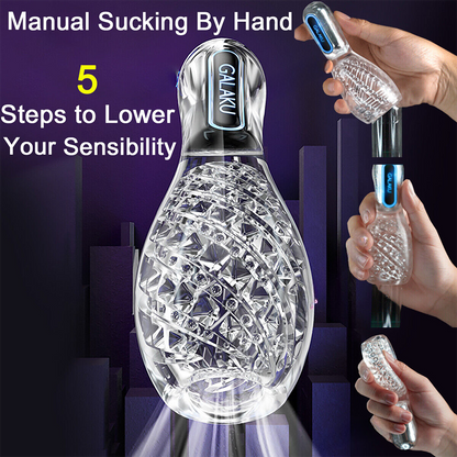 Automatischer Penistrainer Vibrator Stroker Masturbator mit 12 Vibrationsmodi